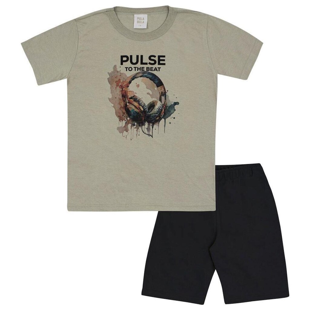 Conjunto Verde Infantil Pulla Bulla Menino - 53476-1350