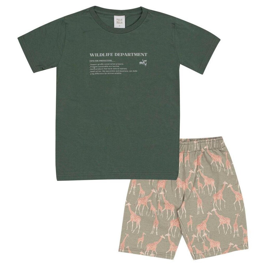 Conjunto Verde Infantil Pulla Bulla Menino - 53478-356