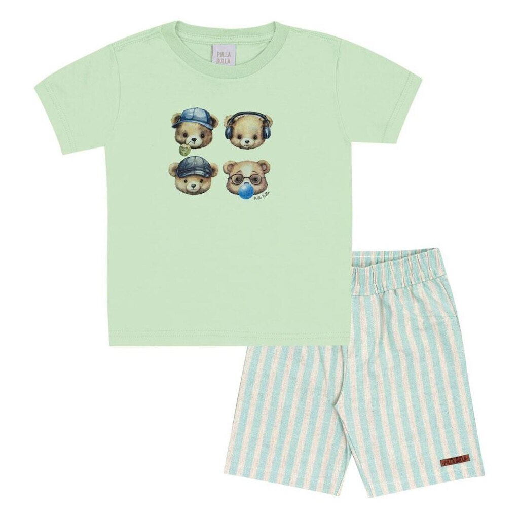 Conjunto Verde Primeiros Passos Menino - 53379-1262