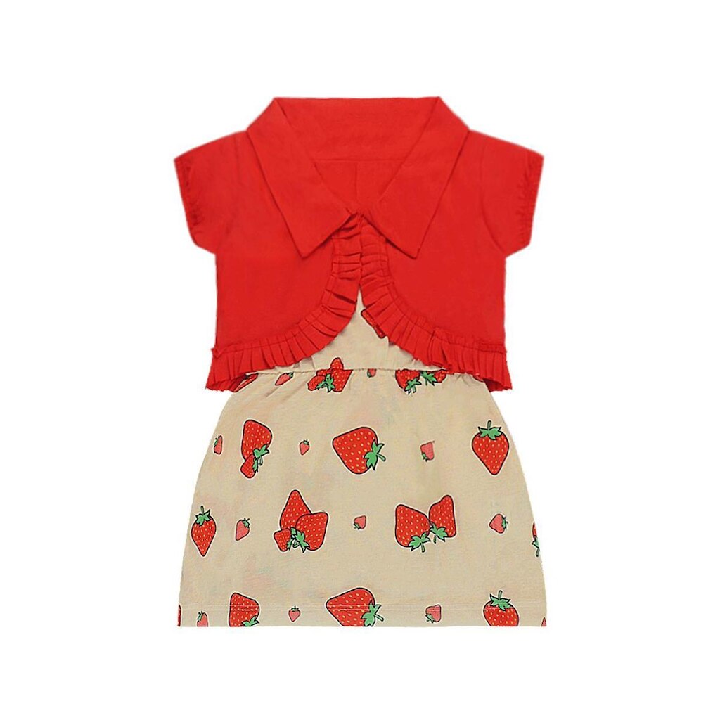 Conjunto Vestido e Bolero Moranguinho - Destak