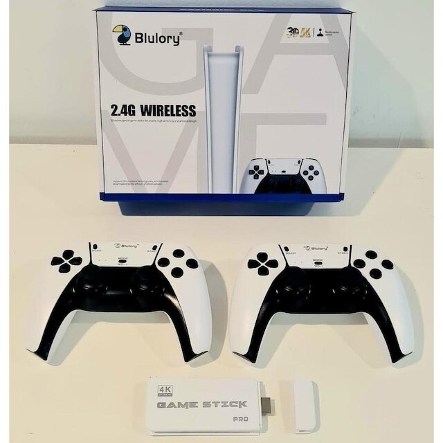 Console Game Stick M15 Pro 4K 3D 64GB 20mil jogos R36S K5 X12 - Branco ...