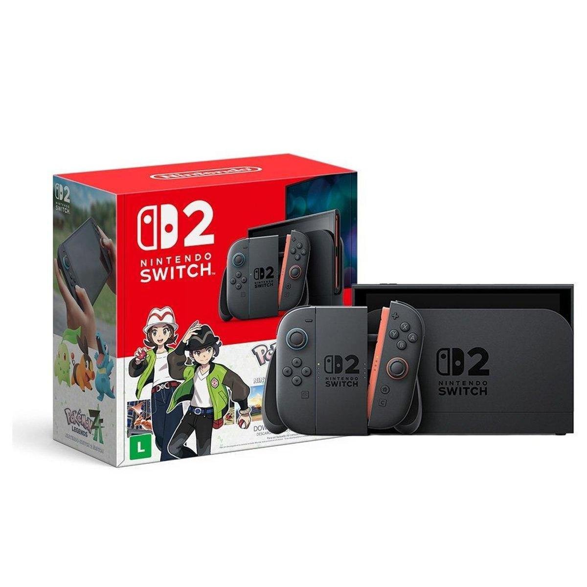 Nintendo Switch 32GB HAC-001-01 1 Controle Joy-Con - Cinza | Netshoes