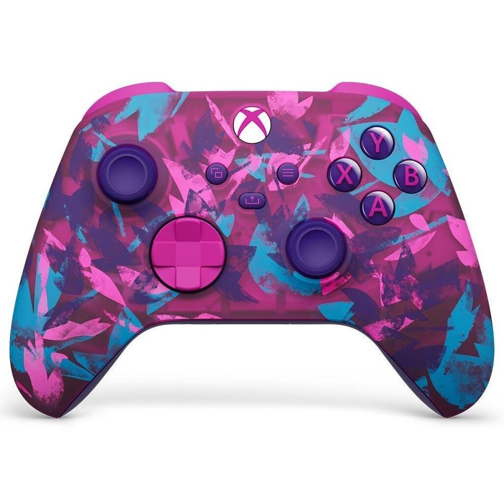 Controle Microsoft Xbox Heart Breaker Special Edition, Wireless, Roxo e Azul