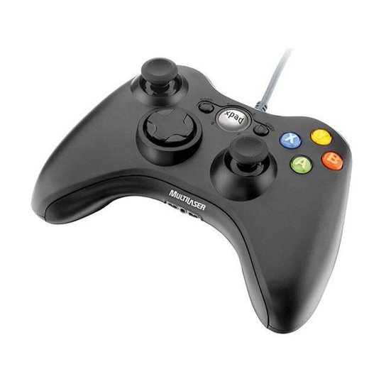 Controle para PC/Xbox 360 JS063 Multilaser - Preto