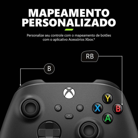 Controle para Xbox e PC sem Fio EP2-40651 Microsoft Carbon Black