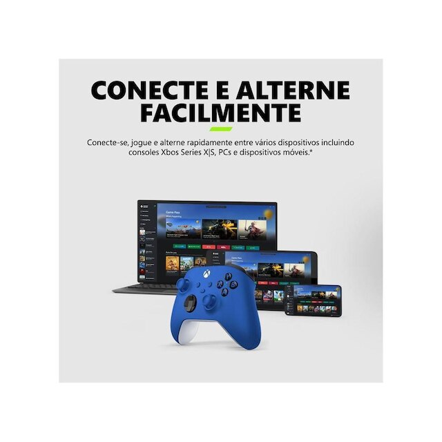 Controle para Xbox sem Fio EP2-40579 Microsoft Shock Blue