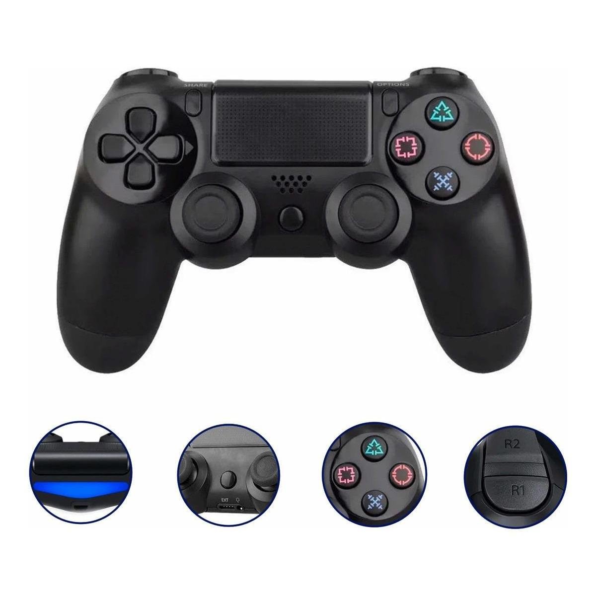 Controle PS4 compatível sem fio com bateria recarregável Menor preço em Controle PS4 compatível sem fio com bateria recarregável