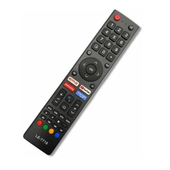 Controle Remoto De Tv Philco Led Smart Android Ptv32e20agbl Ptv55g71agbls Ptv55q20agbls - Preto Menor preço em Controle Remoto De Tv Philco Led Smart Android Ptv32e20agbl Ptv55g71agbls Ptv55q20agbls - Preto