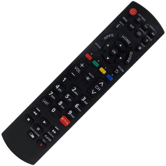 Controle Remoto Tv Panasonic Viera LCD / LED Tc-42as610b Tc-50as600b com Botão Netflix - Preto é ruim? Controle Remoto Tv Panasonic Viera LCD / LED Tc-42as610b Tc-50as600b com Botão Netflix - Preto é boa?
