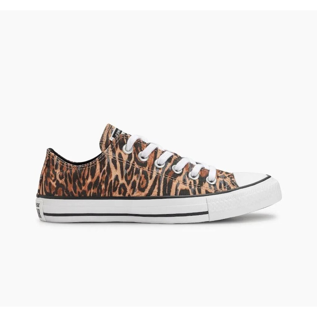 CONVERSE CHUCK TAYLOR ALL STAR ANIMAL PRINT CANO BAIXO CARAMELO
