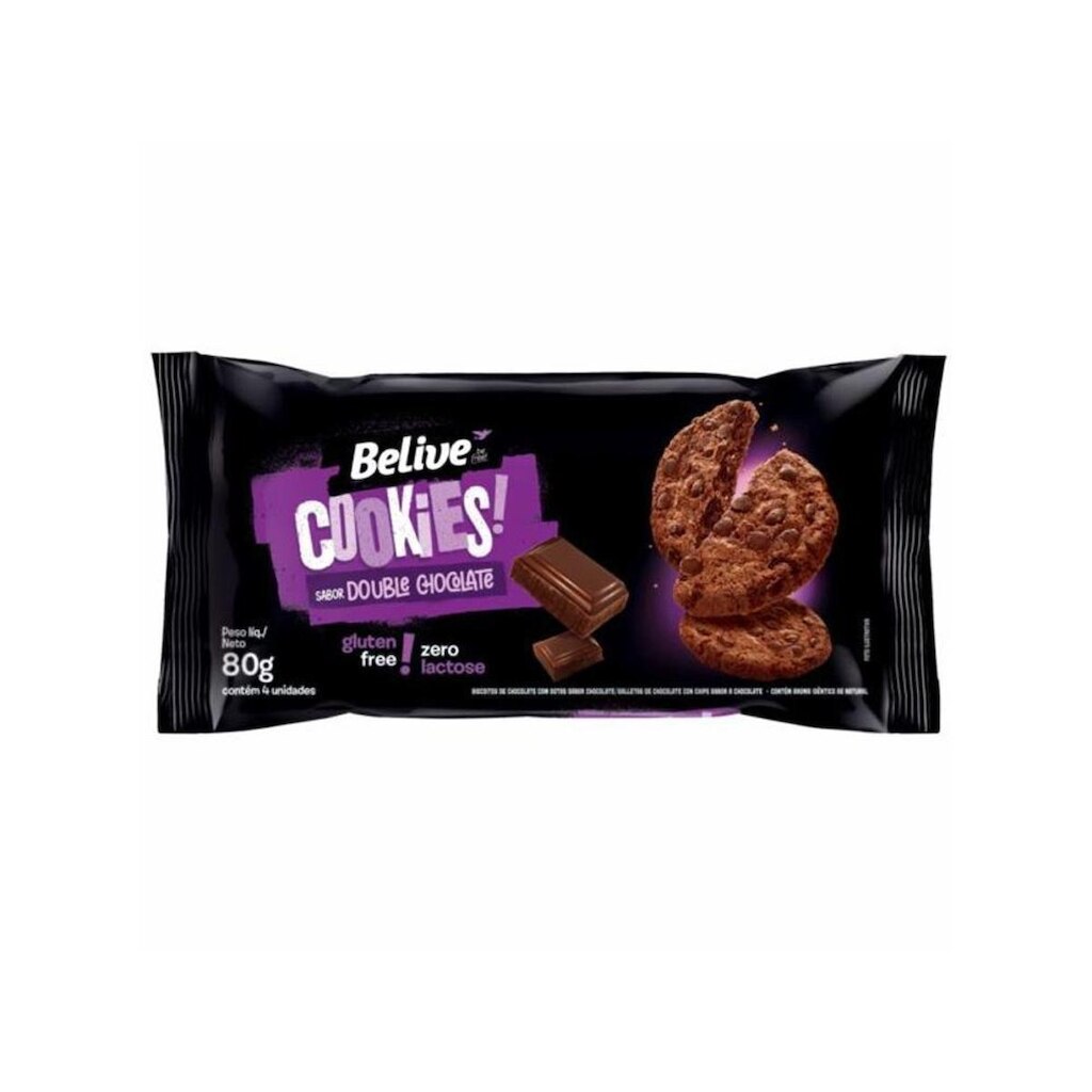 Cookies Sem Glúten Sem Lactose Zero 80g - Belive