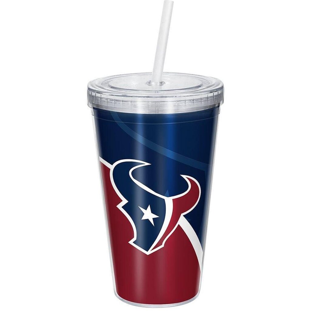 Copo Com Canudo Luxo NFL Houston Texans