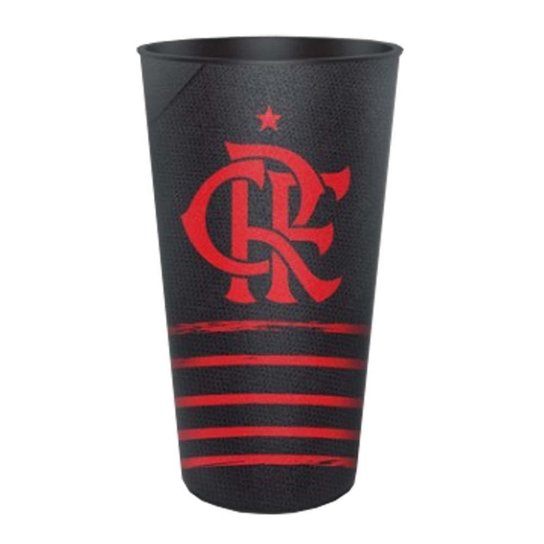 Copo Flamengo Manto 03 2020 550 ml - Preto+Vermelho