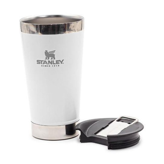 Copo Stanley Térmico Com Abridor Tampa Polar Aço 473ml - Branco Menor preço em Copo Stanley Térmico Com Abridor Tampa Polar Aço 473ml - Branco
