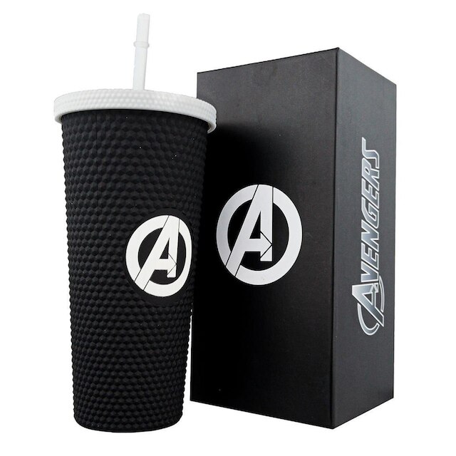 Copo Stiff Vingadores Canudo 710ml Marvel