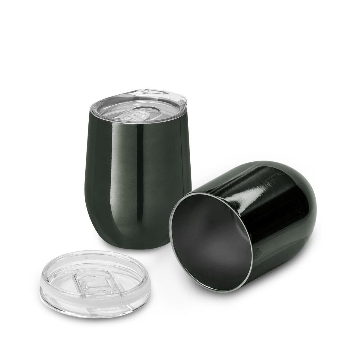 Copo Térmico 400ml Café de Aço Inox Parede Dupla C/ Tampa Deslizante ...