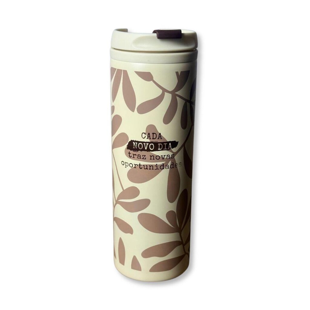 Copo Térmico Feminino Novas Oportunidades Garrafa 450ml
