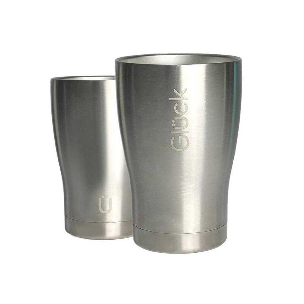 Copo Térmico Gluck Tulipinha 354ml Silver Steel