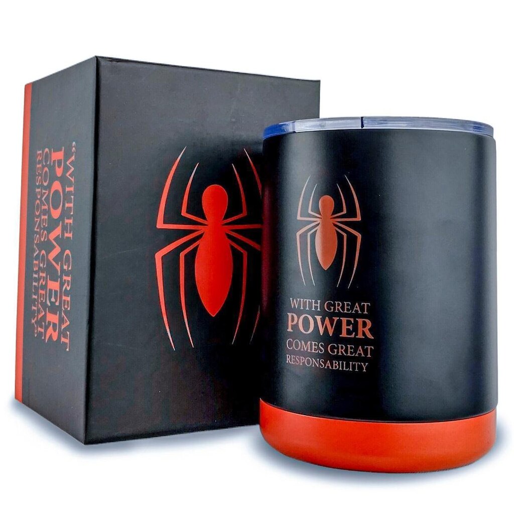 Copo Térmico Inox 300ml Homem Aranha Marvel