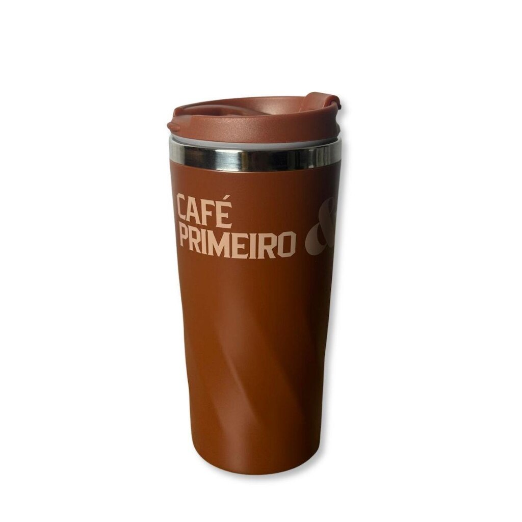 Copo Térmico Masculino Inox Efeito Torcido Garrafa 450ml