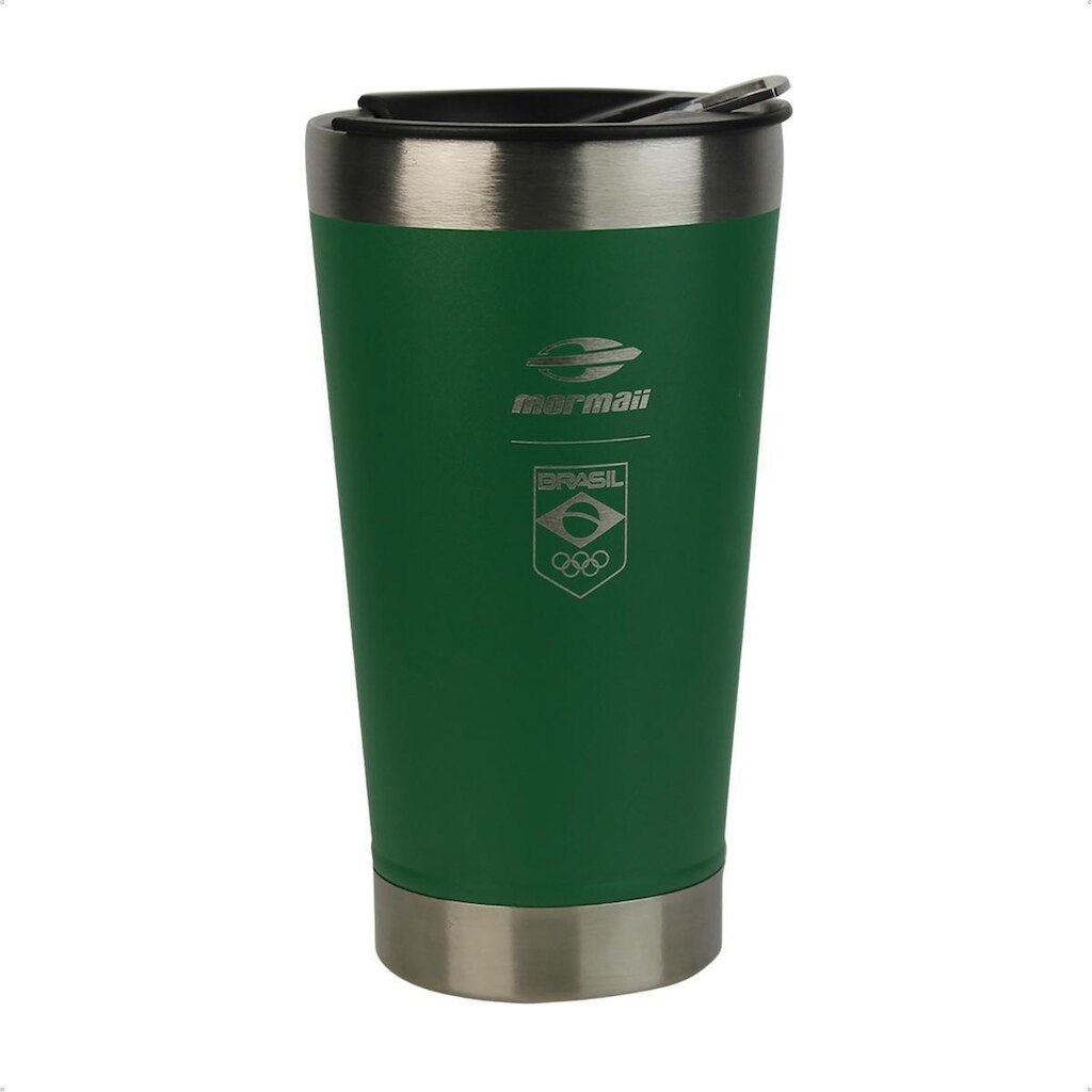 Copo Térmico Mormaii Time Brasil 510ml Aço Inox Resistente