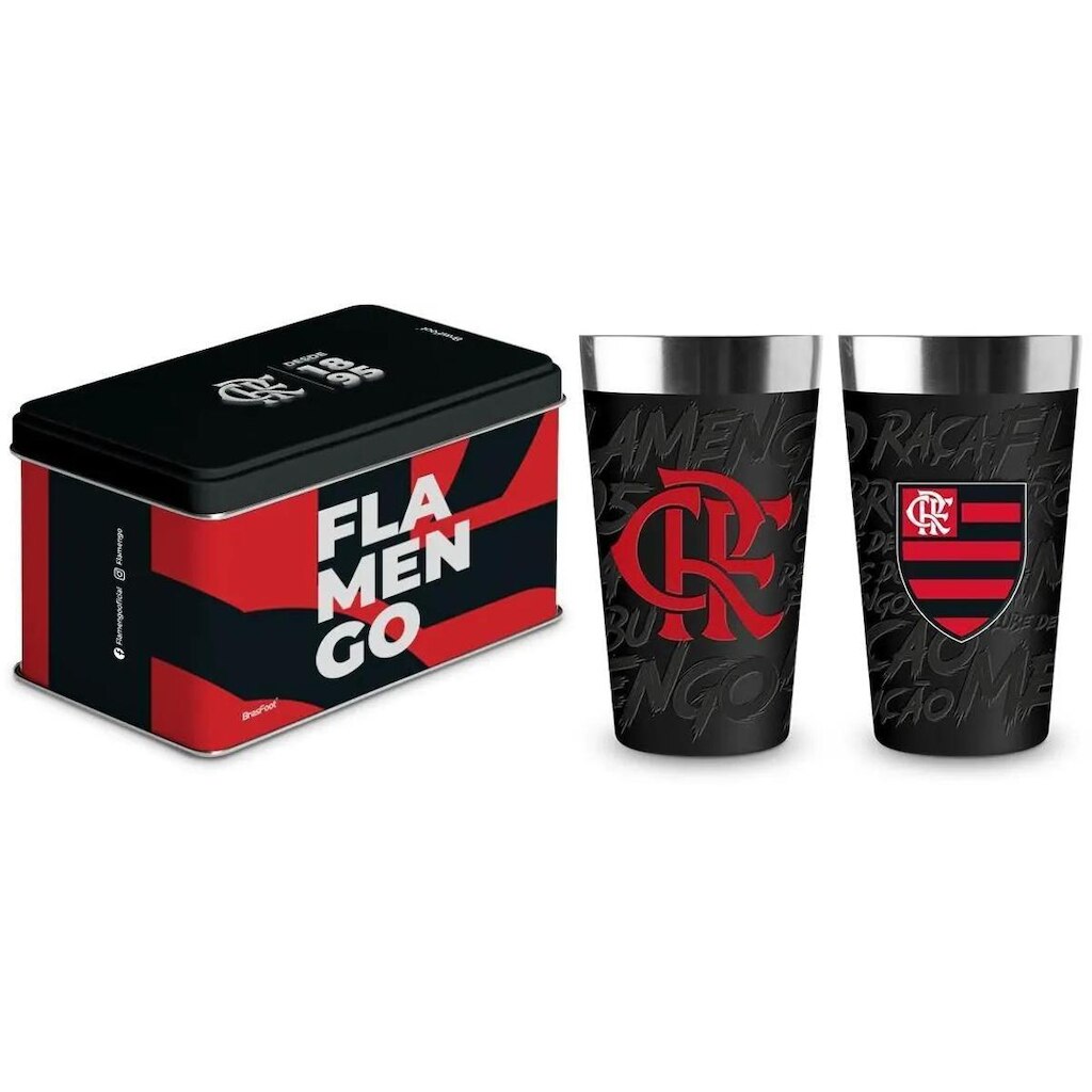 Copo Térmico Na Lata Flamengo 473ml