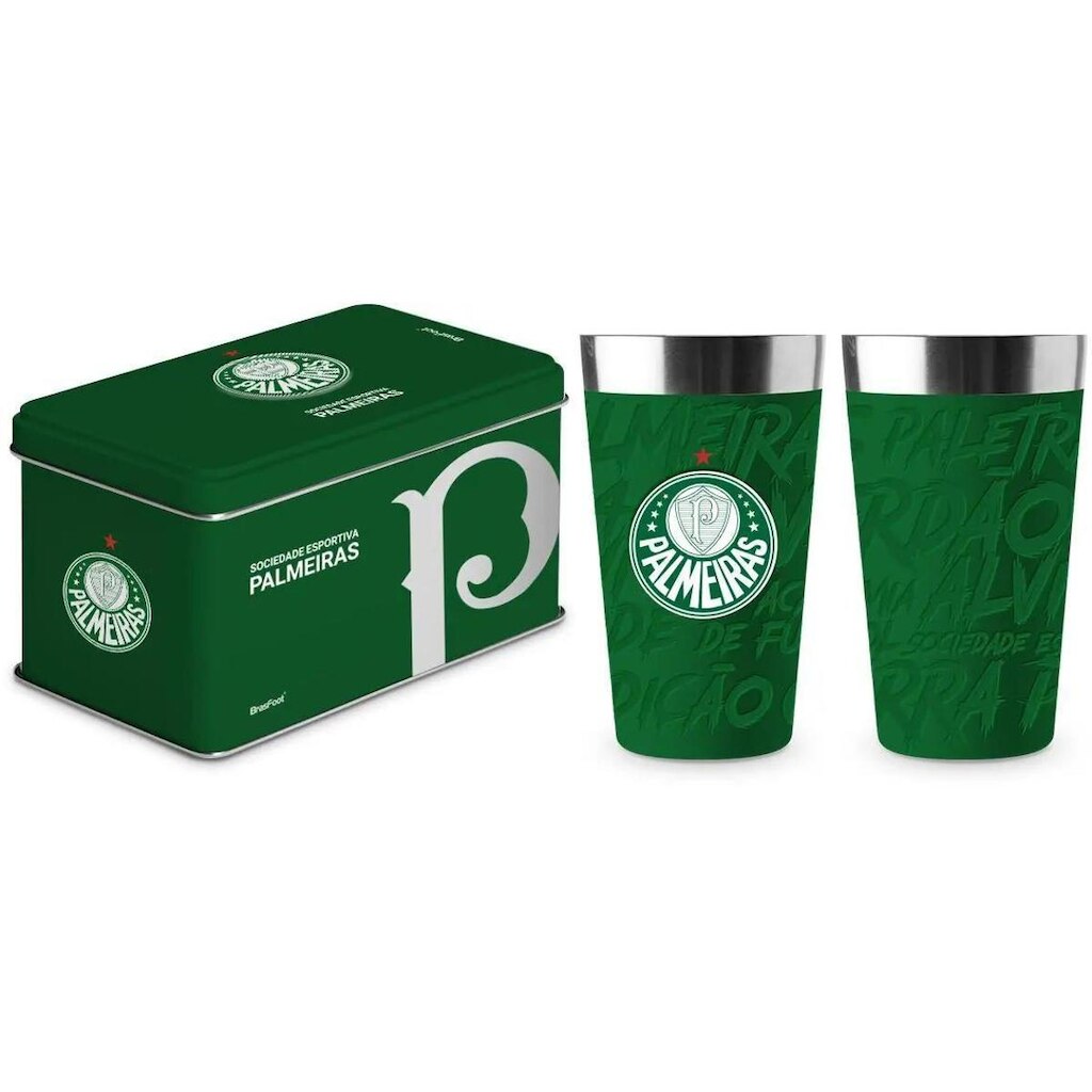 Copo Térmico Na Lata Palmeiras 473ml