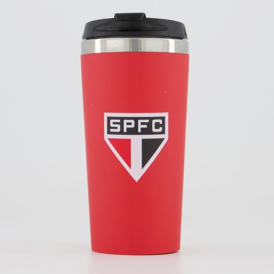 Copo Térmico São Paulo Vermelho - Vermelho Menor preço em Copo Térmico São Paulo Vermelho - Vermelho
