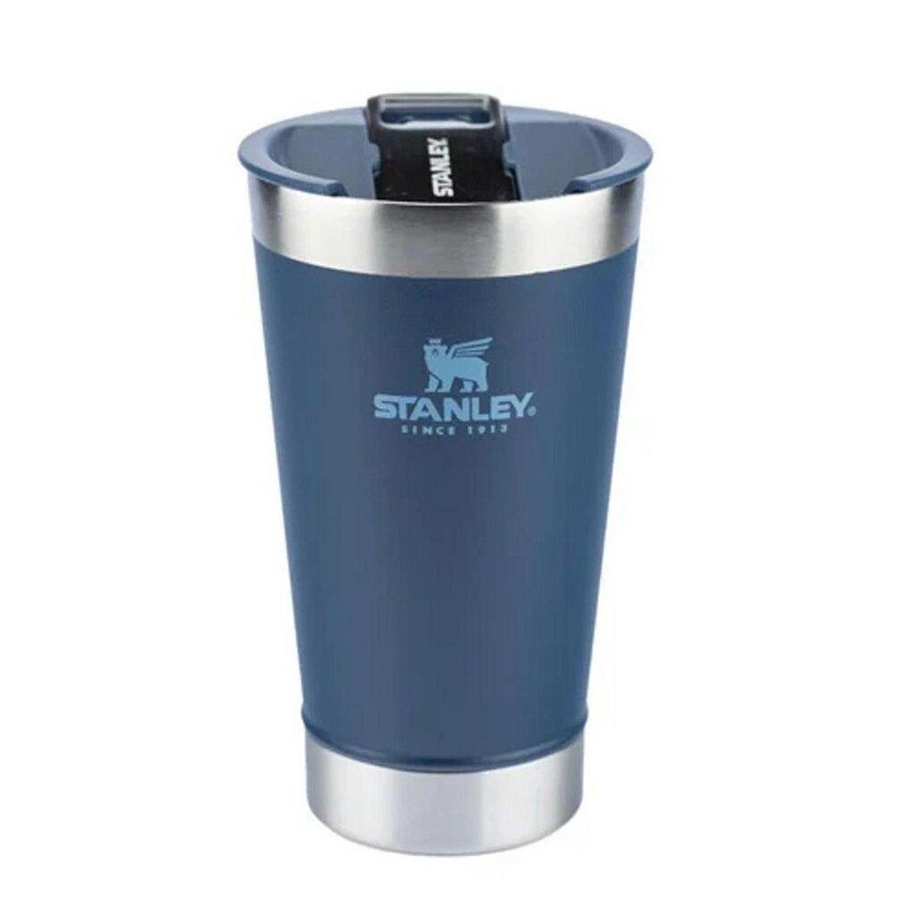 Copo Térmico Stanley Com Tampa 8293 Navy 473ML - Azul - Unissex - Único