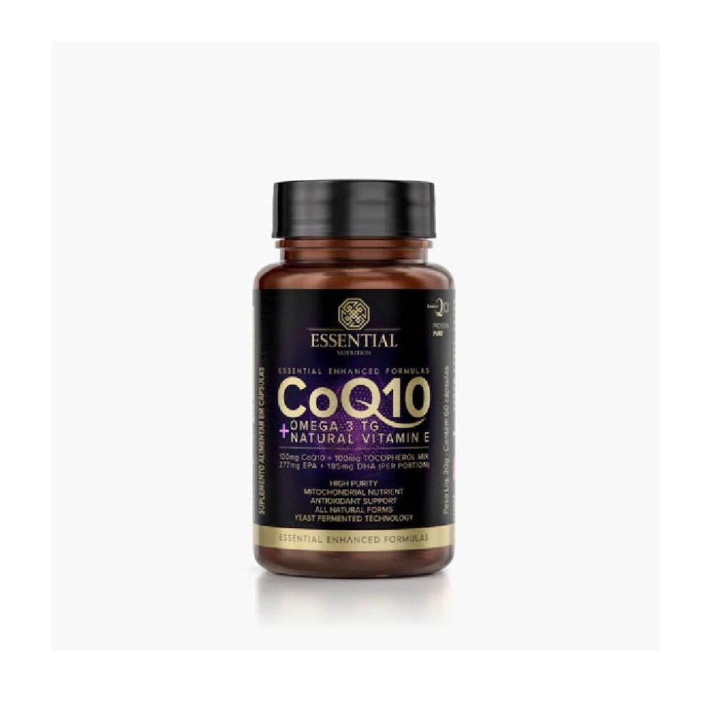 CoQ-10 + Ômega 3 + Vitamina E (60 Cápsulas) - Essential
