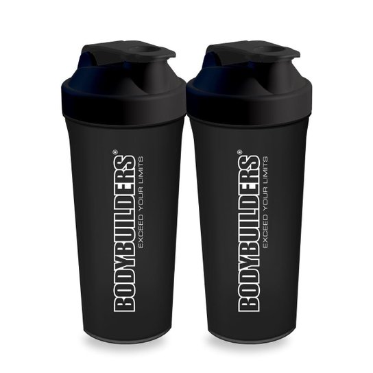 Coqueteleira BodyBuilders 600ml 2unid - Preto Menor preço em Coqueteleira BodyBuilders 600ml 2unid - Preto