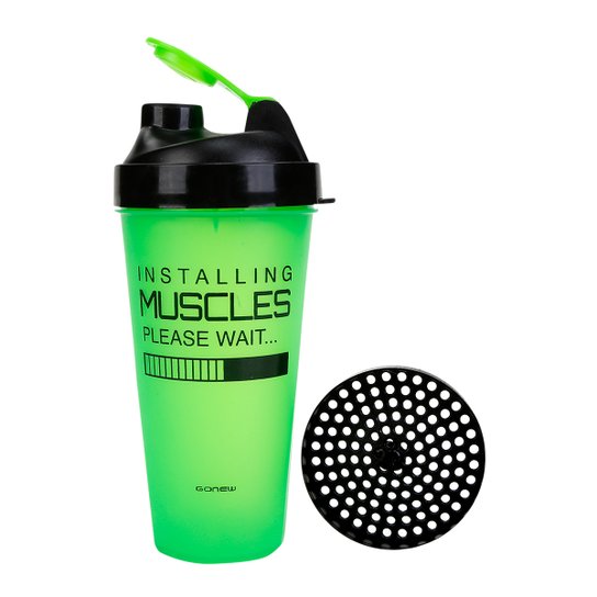 Coqueteleira Gonew M 600ml - Preto+verde