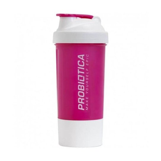 Coqueteleira Premium 2 Doses - Rosa e Branco - 700ml - Probiótica - Rosa Claro+Pink Menor preço em Coqueteleira Premium 2 Doses - Rosa e Branco - 700ml - Probiótica - Rosa Claro+Pink