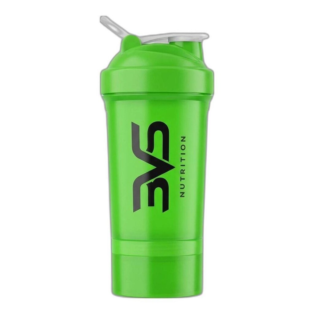 Coqueteleira Shaker Com 2 Compartimentos Para Pó E Cápsulas Academia 500ml