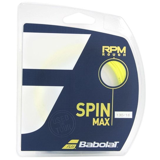 Corda Babolat RPM Blast Rough 16L 1.30mm Amarela - Set Individual - Amarelo Menor preço em Corda Babolat RPM Blast Rough 16L 1.30mm Amarela - Set Individual - Amarelo