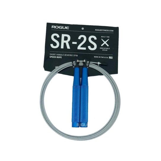 Corda Crossfit Speed Rope Rogue Sr2s Manopla Aluminio - Azul