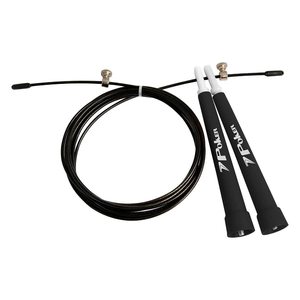 Corda de Pular Poker C/ Cabo de Aço Speed Rope - 3000 x 2,5mm Menor preço em Corda de Pular Poker C/ Cabo de Aço Speed Rope - 3000 x 2,5mm