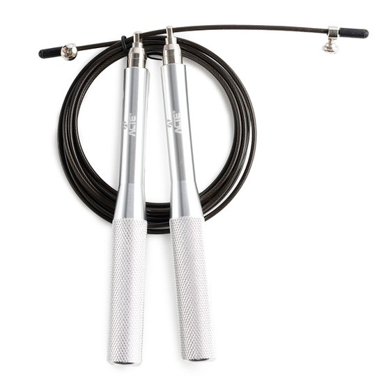 Corda de Pular Pro Speedy Acte Sports T167 - Prata+Preto Menor preço em Corda de Pular Pro Speedy Acte Sports T167 - Prata+Preto