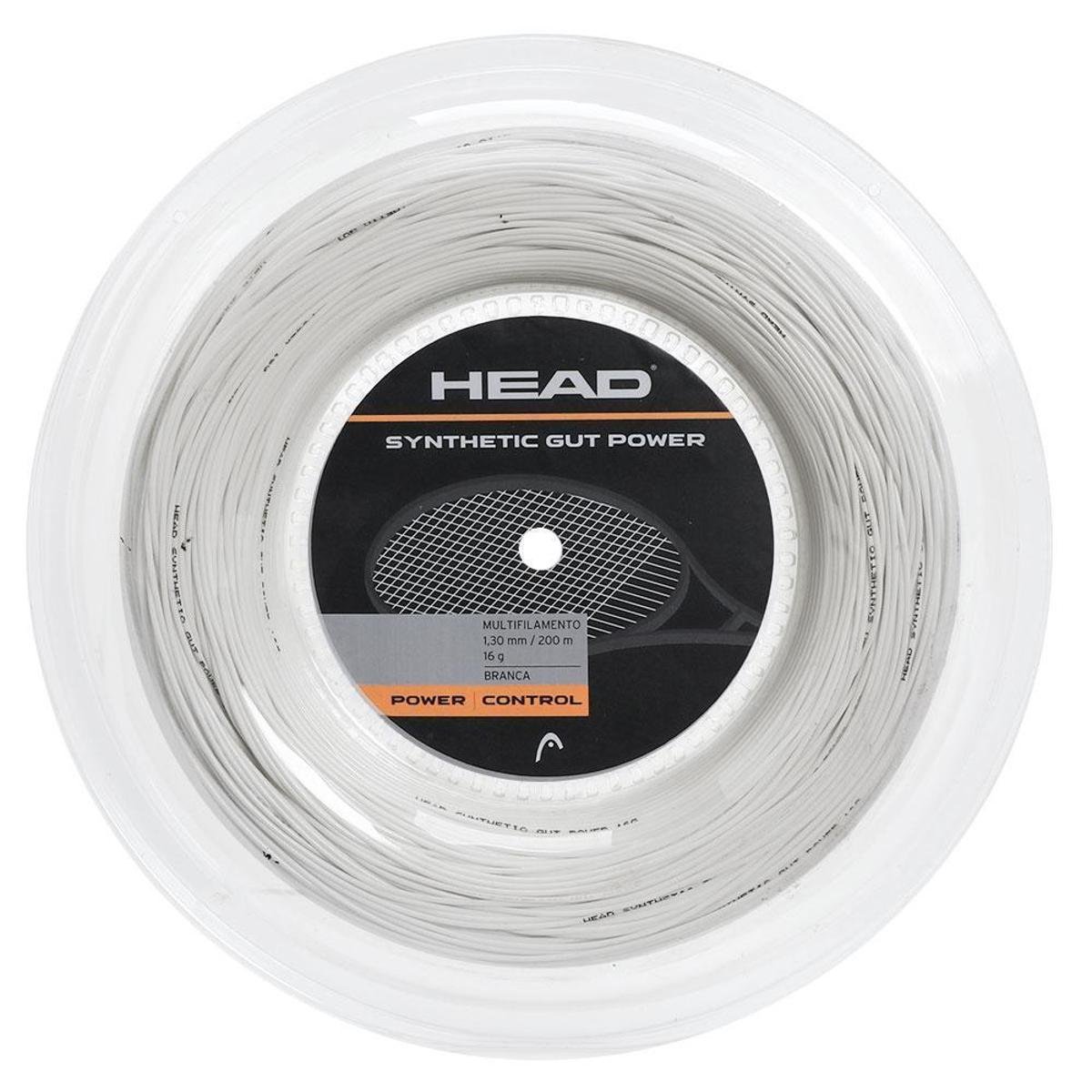 Corde Raquette Tennis HEAD Gut - 12m 1.25mm - Puissance Et Contrôle