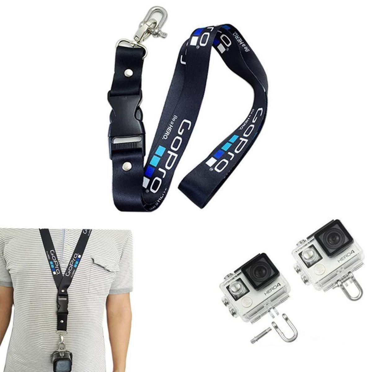 Cordão de Pescoço GoPro para carregar Câmeras de Ação - Preto | Netshoes