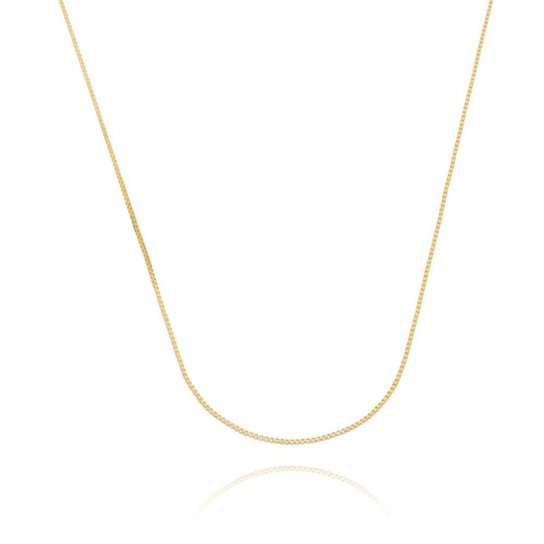 Corrente veneziana fina folheado em ouro 18k - Dourado
