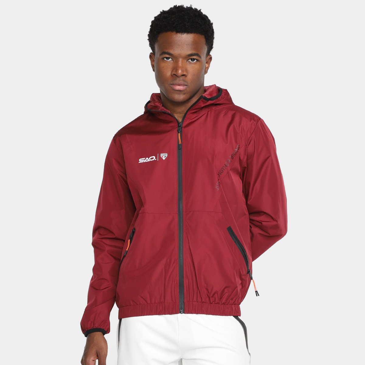 Oakley Blusas Masculinas Corta Vento Jaqueta Oakley Preto Vermelho