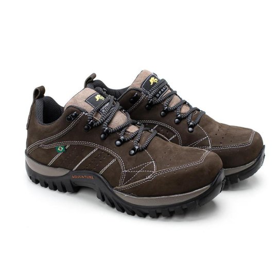 Coturno Adventure Masculino Couro Conforto Cano Curto Trilha - Marrom é ruim? Coturno Adventure Masculino Couro Conforto Cano Curto Trilha - Marrom é boa?