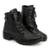 Coturno bota Feminino cadarço macio leve combina com tudo moderno boa qualidade sintético - Preto