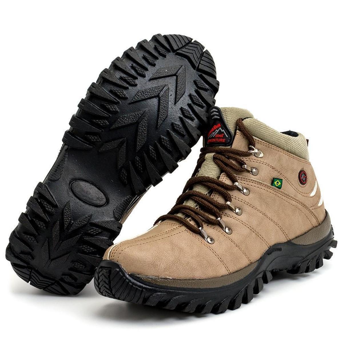 Coturno Bota Tenis Adventure Adulto e Infantil - Bege Escuro | Netshoes