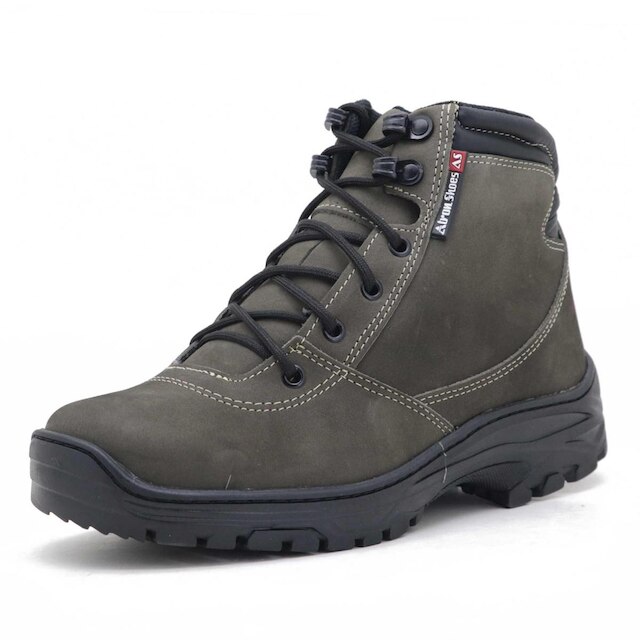COTURNO CANO BAIXO ADVENTURE COURO 282 KM CINZA