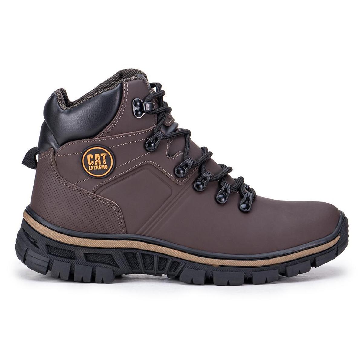 Coturno Couro Emborrachado Bota Cat Extremo Original Com C.A Menor preço em Coturno Couro Emborrachado Bota Cat Extremo Original Com C.A