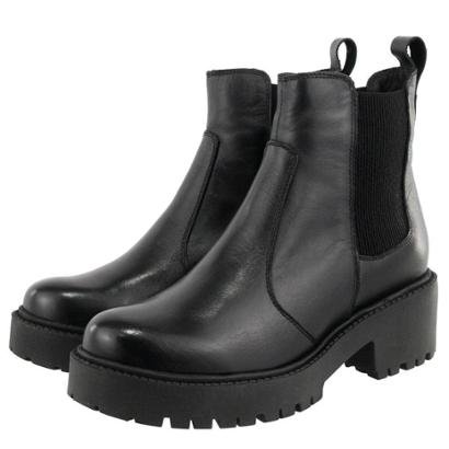 Coturno Em Couro Cano Curto Chelsea Preto Netshoes Coturno Em Couro Cano Curto Chelsea Preto Netshoes