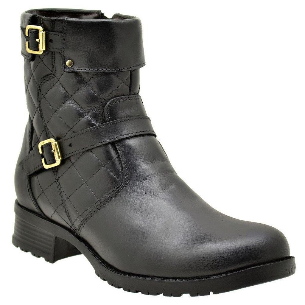 COTURNO FEMININO ATRON FLEX COURO 9109 KM PRETO
