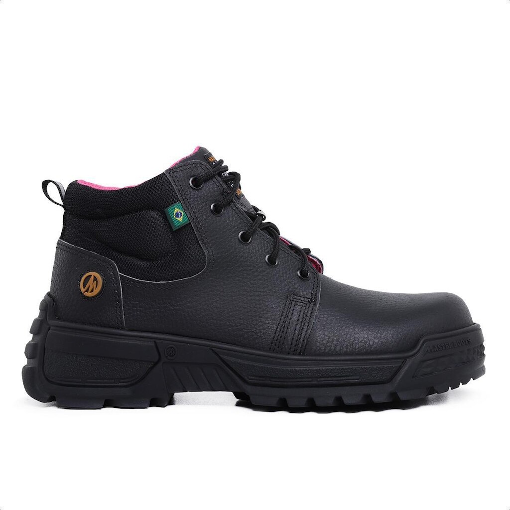 Coturno Feminino Bota Para Trabalho Epi Com C.a Bico Composite